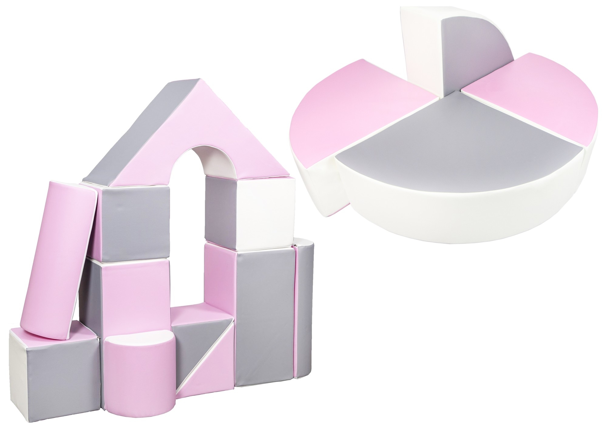 15 Großbausteine Softbausteine Schaumstoffbausteine Bauklötze Schloss+Rad-Set - Bild 8 von 17