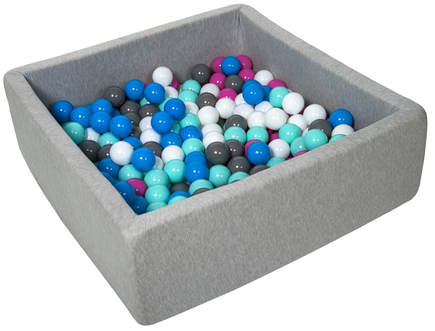 Soft Jersey Baby Kids Children Ball Pit with 300 balls, Gift, 90x90 cm - Picture 12 of 23