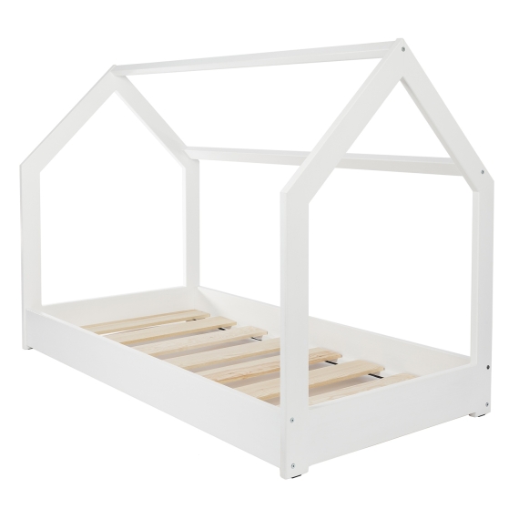 Wooden house bed 160x80cm without barriers